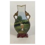 French Portrait Vase