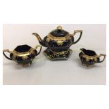 4 Piece Gilt Decorated Tea Service