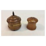 2 Peaseware Carved Table Boxes