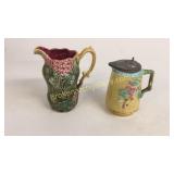 2 Pieces Majolica