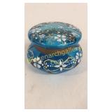 Hand Painted and Enameled Dresser Box