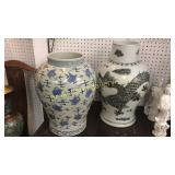 2 Porcelain Asian Vases