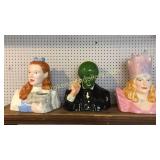 3 Wizard of Oz Character Cookie Jars