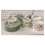 22 Pieces Minton Haddon Hall China