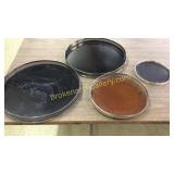 4 Italian Serving Trays, Coasters