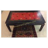 Black & Red Lacquered Asian Coffee Table