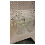 3 Crystal Vases & Sculpture
