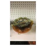 4 Merigold Carnival Glass Bowls