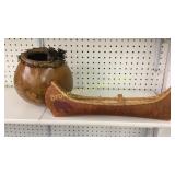 Gourd Basket, Birch Bark Canoe