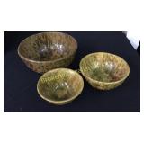 3 Spatterware Bowls