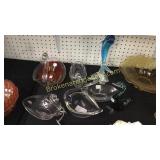 8 Glassware Birds