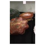4 Merigold Carnival Glass Bowls