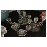 2 Pairs Crystal Candelabra