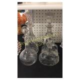 4 Crystal Decanters