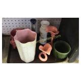 6 Pieces Art Pottery and Glass