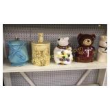 5 Assorted Cookie Jars