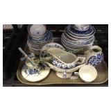 33 Pieces Blue and White China