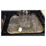 13 Assorted Clear Glass Pieces
