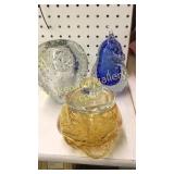 3 Pieces Hand Blown Art Bubble Glass