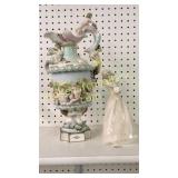 Majolica Style Ewer, Doulton Figurine