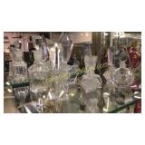 7 Glass Perfume Bottles