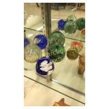 7 Glass Paperweights