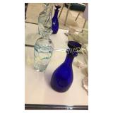 2 Art Glass Decanters