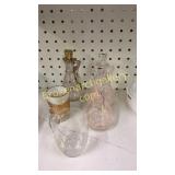 5 Pieces of Assorted Glassware