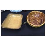 Rare Spongeware & Yelloware Casserole Dishes