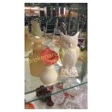 Belleek Owl, Mt. Washington Ewer, Decanter
