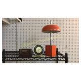 Mid Century Lamp, Bakelite Case Clock, Clock