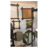 3 Mirrors & 4 Crosshatch Frames