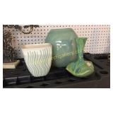 3 Pieces Art Pottery