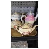 5 Assorted Teapots