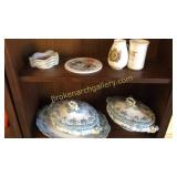 7 Coronation items, 2 Tureens & Under Plate