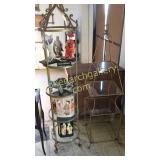 2 Iron & Glass Display Shelves