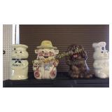 4 Assorted Cookie Jars