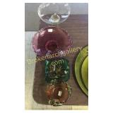 5 Pieces Hand Blown Art Glass