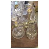 4 Crystal Decanters