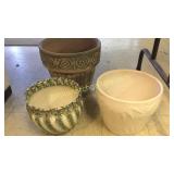 2 Jardinieres & Planter