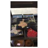 5 Framed Ribbon & Feather Pictures