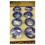8 B & G Christmas Plates