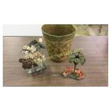 Florentina Planter, Jade Tree, Candlestick