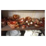 19 Pieces Marigold Carnival Glass