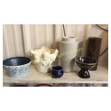 6 Pieces Mixed Ceramics, Art Pottery, Asian
