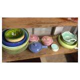 19 Pieces Kitchen Pottery, Art Pottery