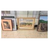 7 Pieces Of Framed Art