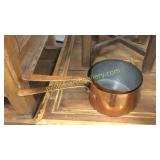 2 Early Hammered Copper Pots