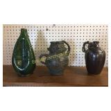 3 Pcs Assorted Studio Pottery