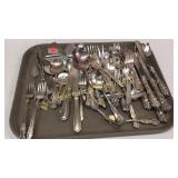 65 Pieces Assorted Plated Flatware